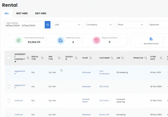 Equipment Rental Software